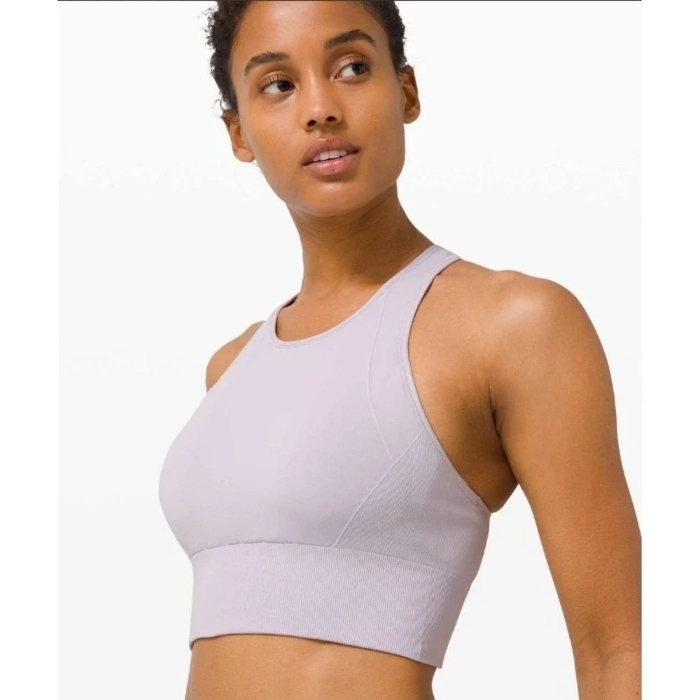 Lululemon 8 Ebb to Train Bra W2BLGS Medium Support C/D Cup Racerback